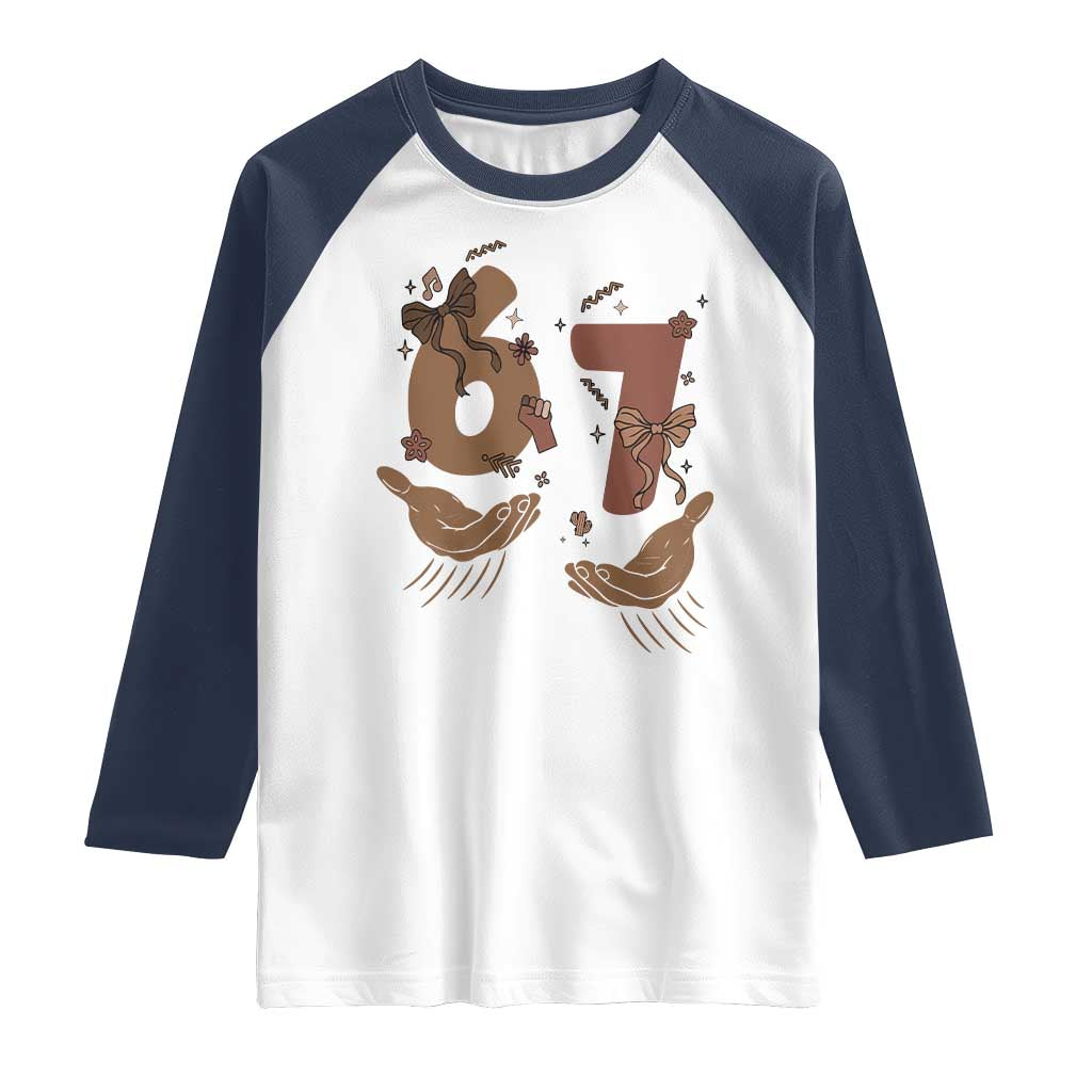 Funny Six Seven Meme Raglan Shirt Black History Women Gift