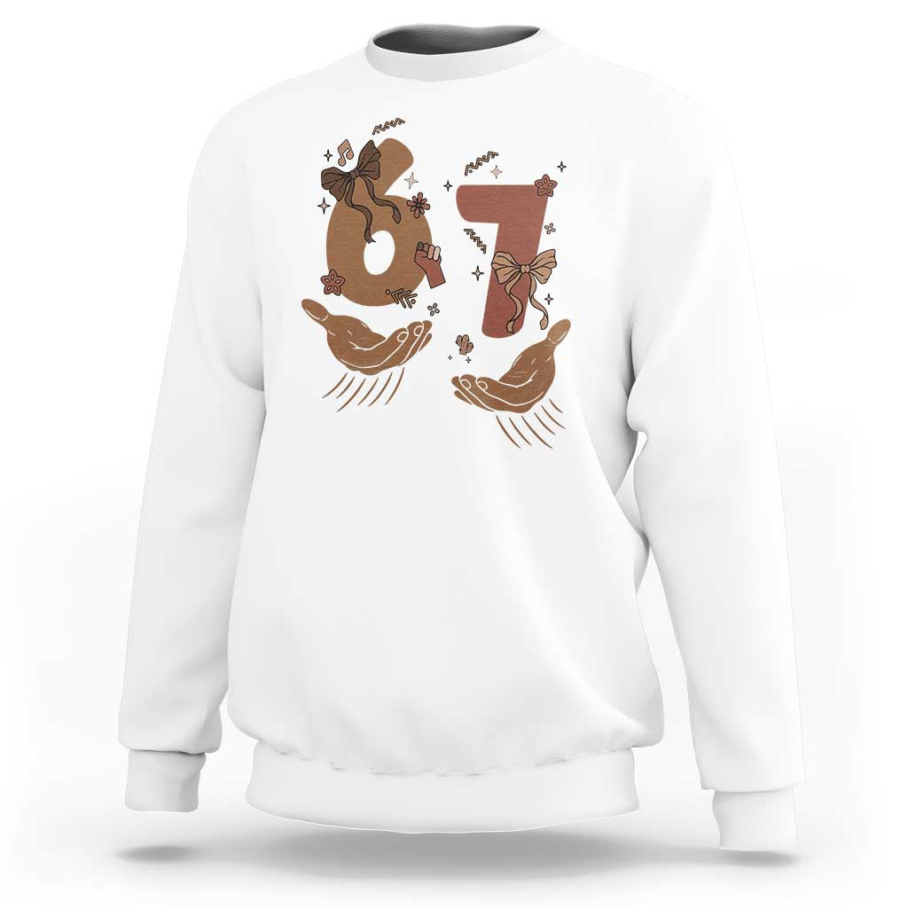 Funny Six Seven Meme Sweatshirt Black History Women Gift