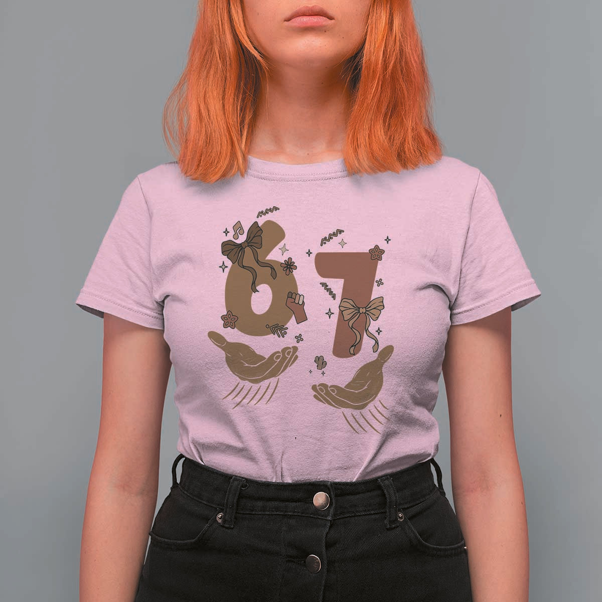 Funny Six Seven Meme T Shirt For Women Black History Women Gift