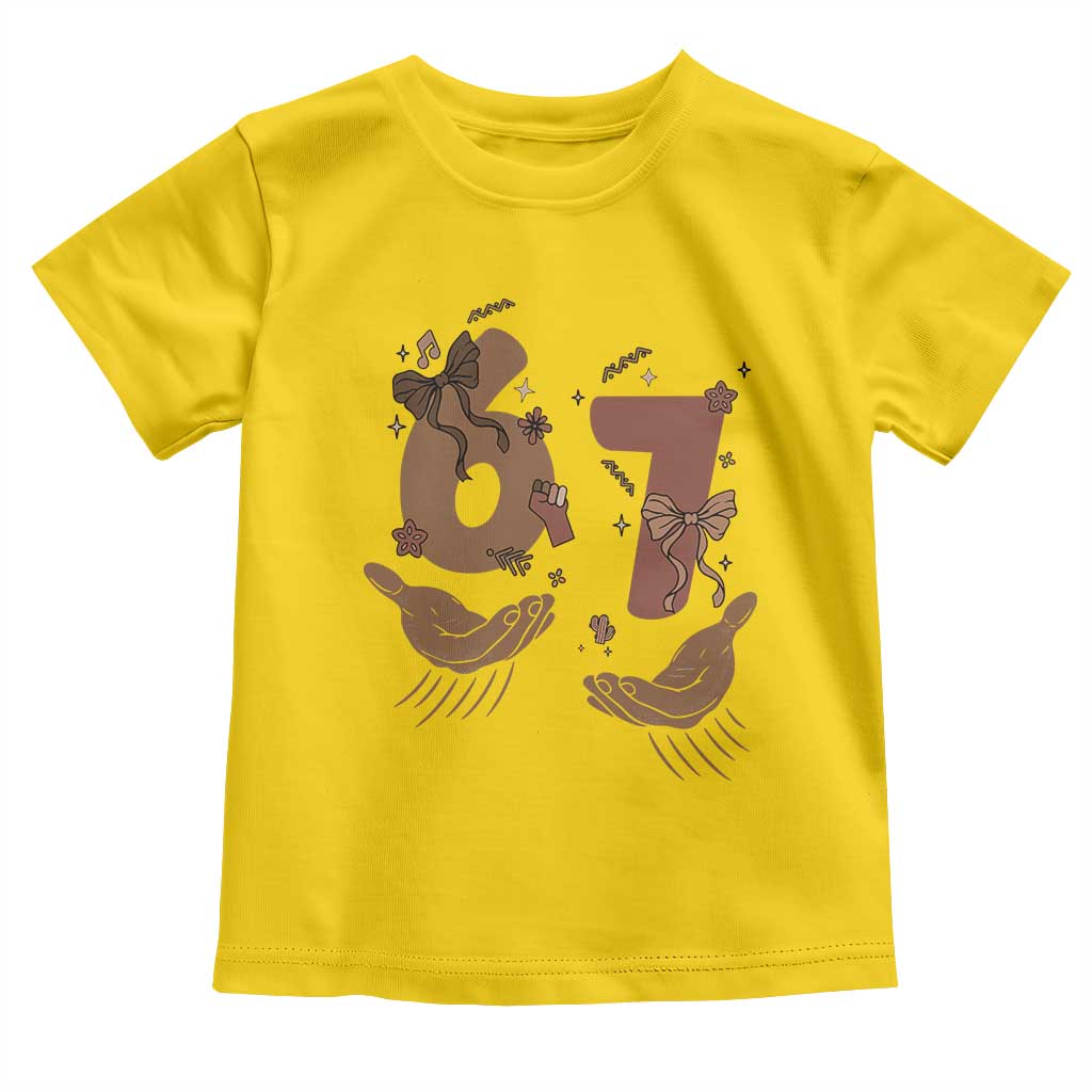Funny Six Seven Meme Toddler T Shirt Black History Women Gift