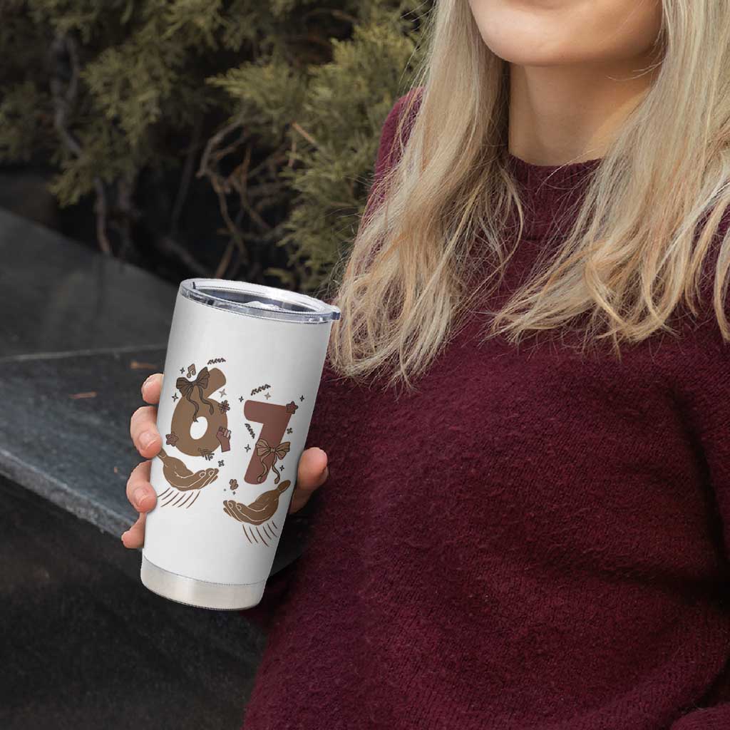 Funny Six Seven Meme Tumbler Cup Black History Women Gift