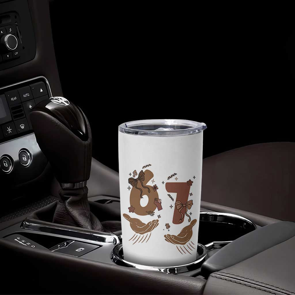 Funny Six Seven Meme Tumbler Cup Black History Women Gift
