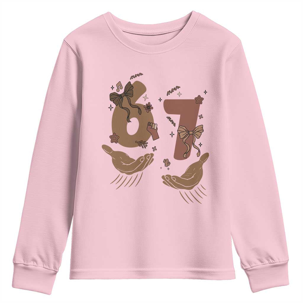 Funny Six Seven Meme Youth Sweatshirt Black History Women Gift