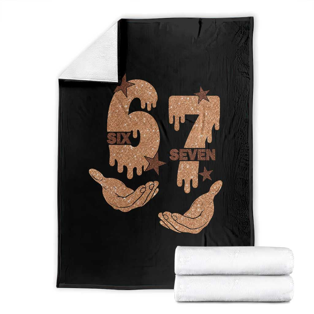Funny Six Seven Meme Throw Blanket Melanin Black History Month Gift - Wonder Print Shop