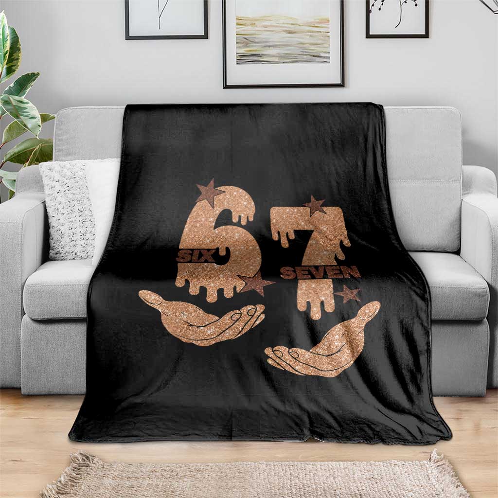 Funny Six Seven Meme Throw Blanket Melanin Black History Month Gift - Wonder Print Shop