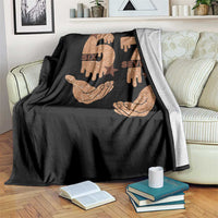 Funny Six Seven Meme Throw Blanket Melanin Black History Month Gift - Wonder Print Shop