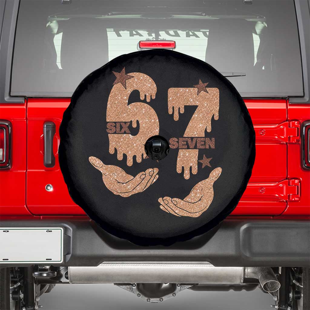 Funny Six Seven Meme Spare Tire Cover Melanin Black History Month Gift - Wonder Print Shop