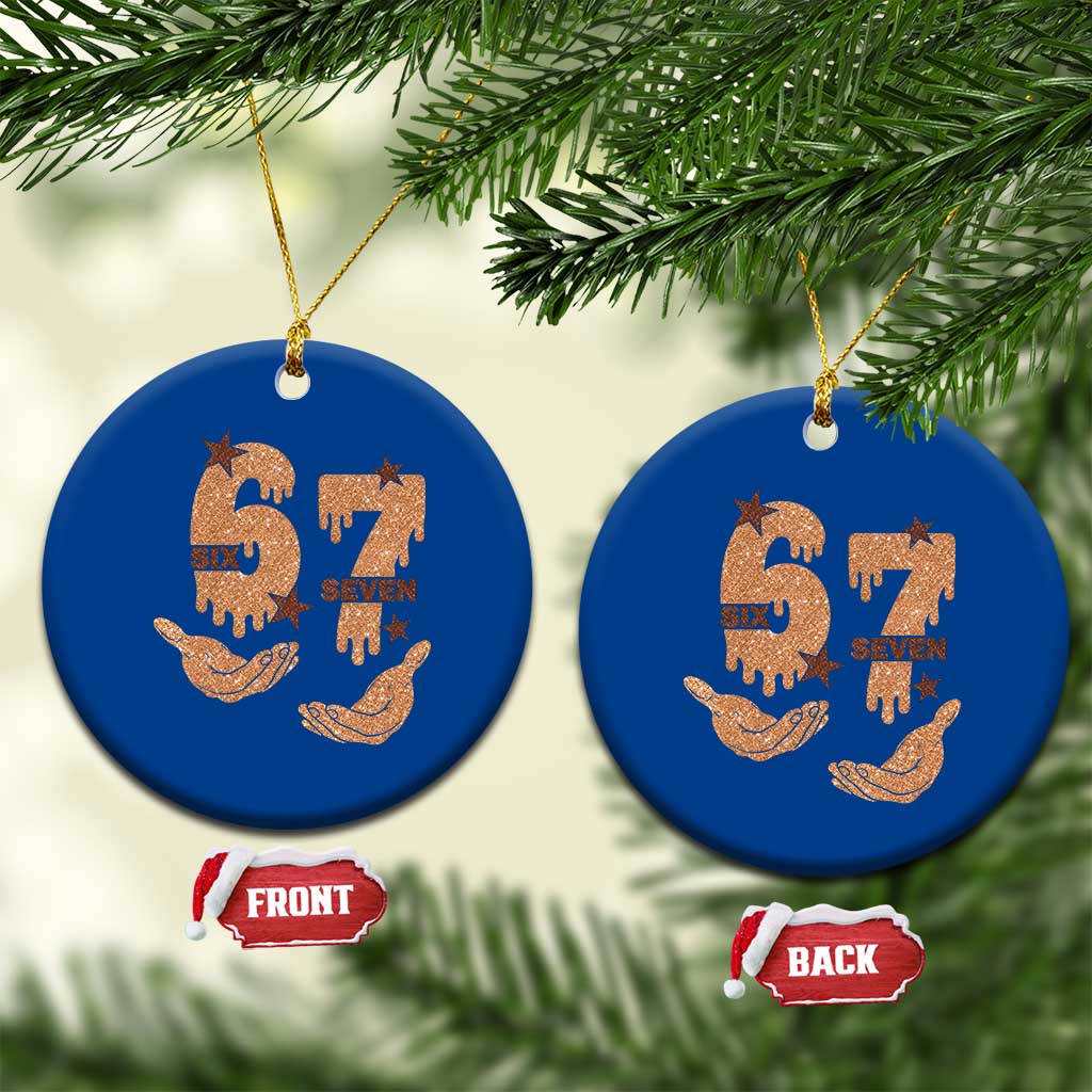 Funny Six Seven Meme Ceramic Ornament Melanin Black History Month Gift - Wonder Print Shop