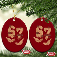 Funny Six Seven Meme Ceramic Ornament Melanin Black History Month Gift - Wonder Print Shop
