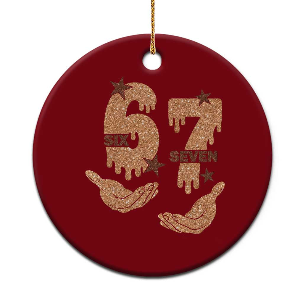 Funny Six Seven Meme Ceramic Ornament Melanin Black History Month Gift - Wonder Print Shop