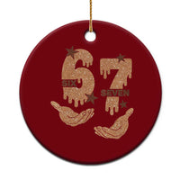 Funny Six Seven Meme Ceramic Ornament Melanin Black History Month Gift - Wonder Print Shop