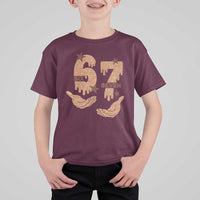 Funny Six Seven Meme T Shirt For Kid Melanin Black History Month Gift - Wonder Print Shop