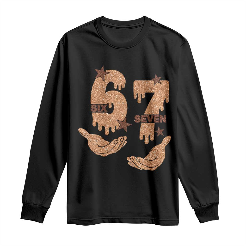 Funny Six Seven Meme Long Sleeve Shirt Melanin Black History Month Gift - Wonder Print Shop
