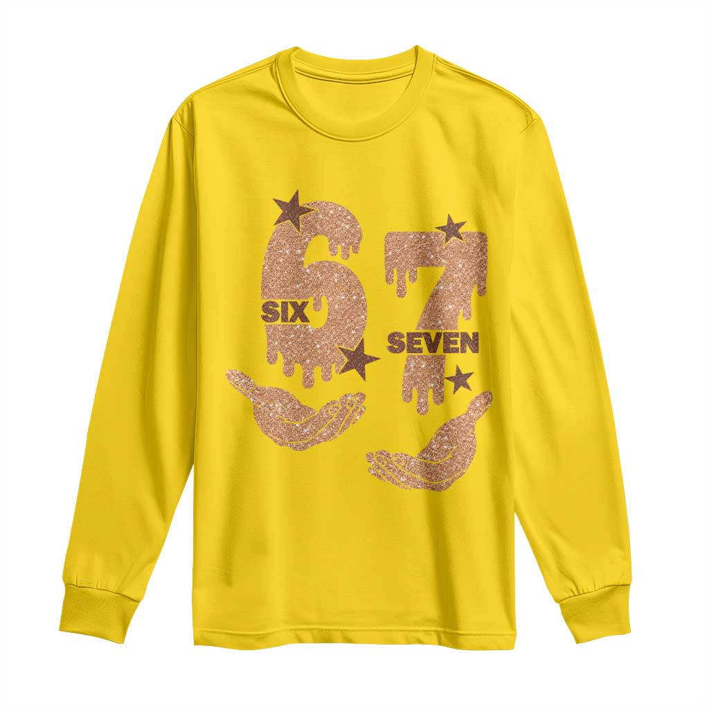 Funny Six Seven Meme Long Sleeve Shirt Melanin Black History Month Gift - Wonder Print Shop