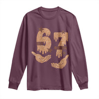 Funny Six Seven Meme Long Sleeve Shirt Melanin Black History Month Gift - Wonder Print Shop