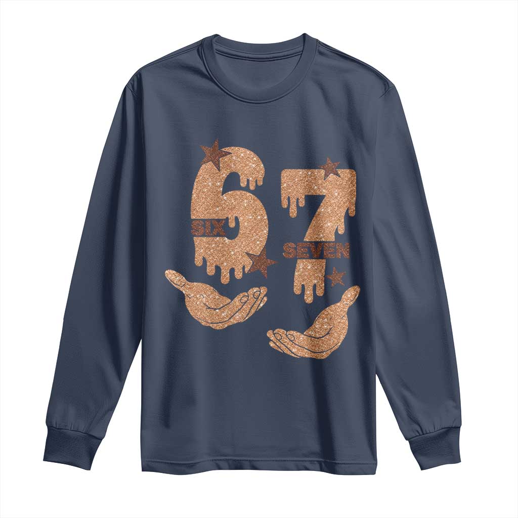 Funny Six Seven Meme Long Sleeve Shirt Melanin Black History Month Gift - Wonder Print Shop