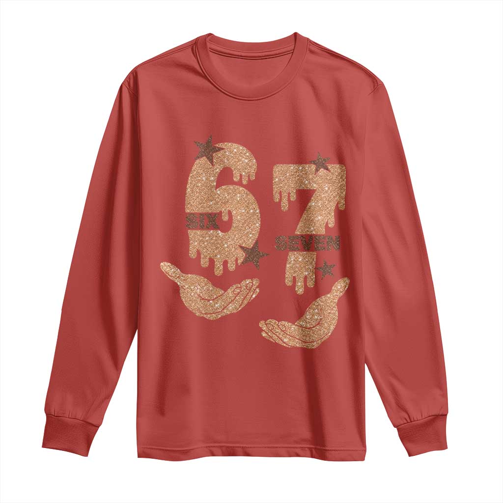 Funny Six Seven Meme Long Sleeve Shirt Melanin Black History Month Gift - Wonder Print Shop