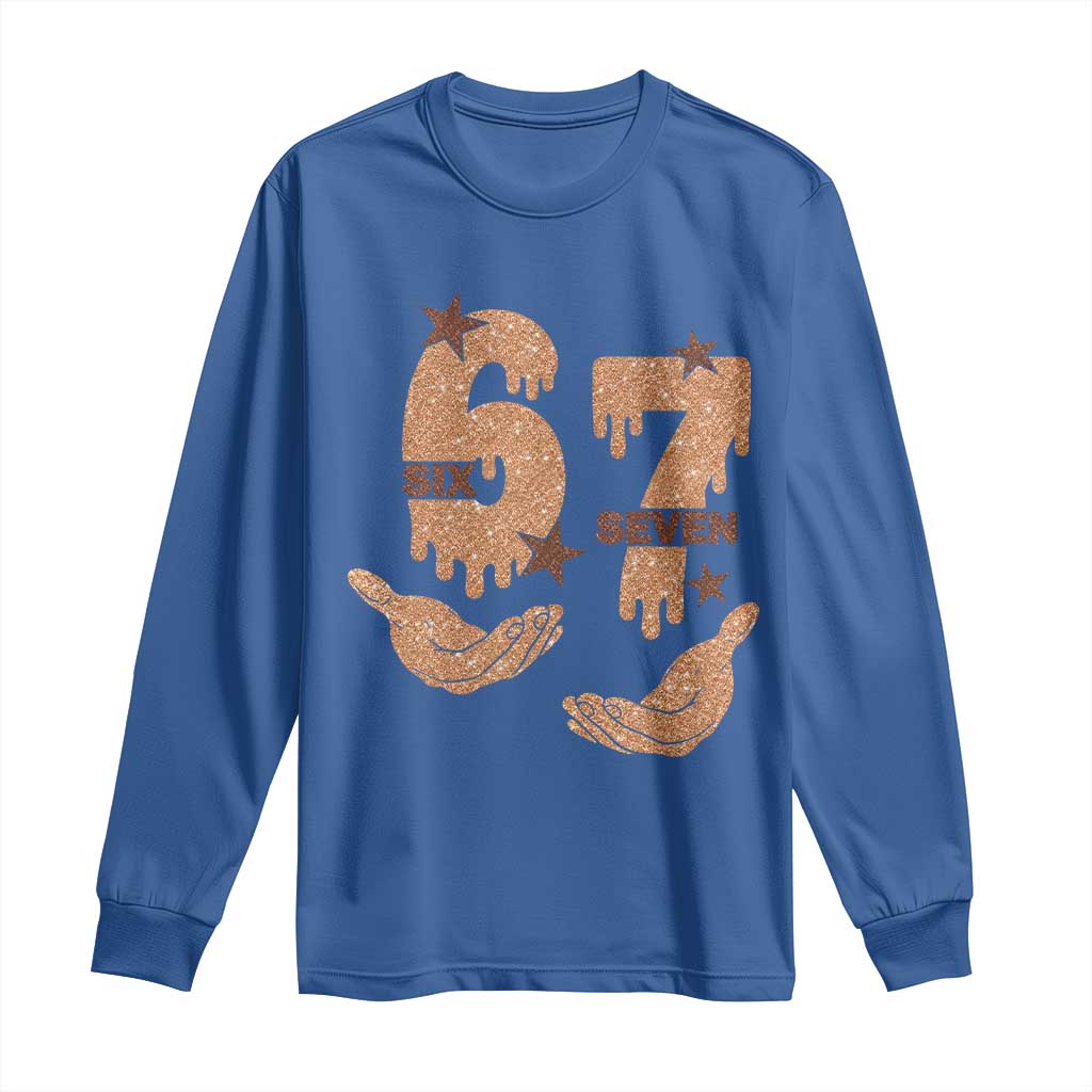 Funny Six Seven Meme Long Sleeve Shirt Melanin Black History Month Gift - Wonder Print Shop