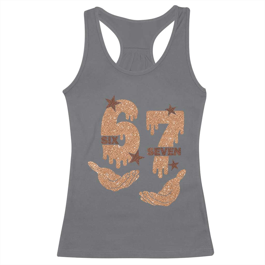 Funny Six Seven Meme Racerback Tank Top Melanin Black History Month Gift - Wonder Print Shop