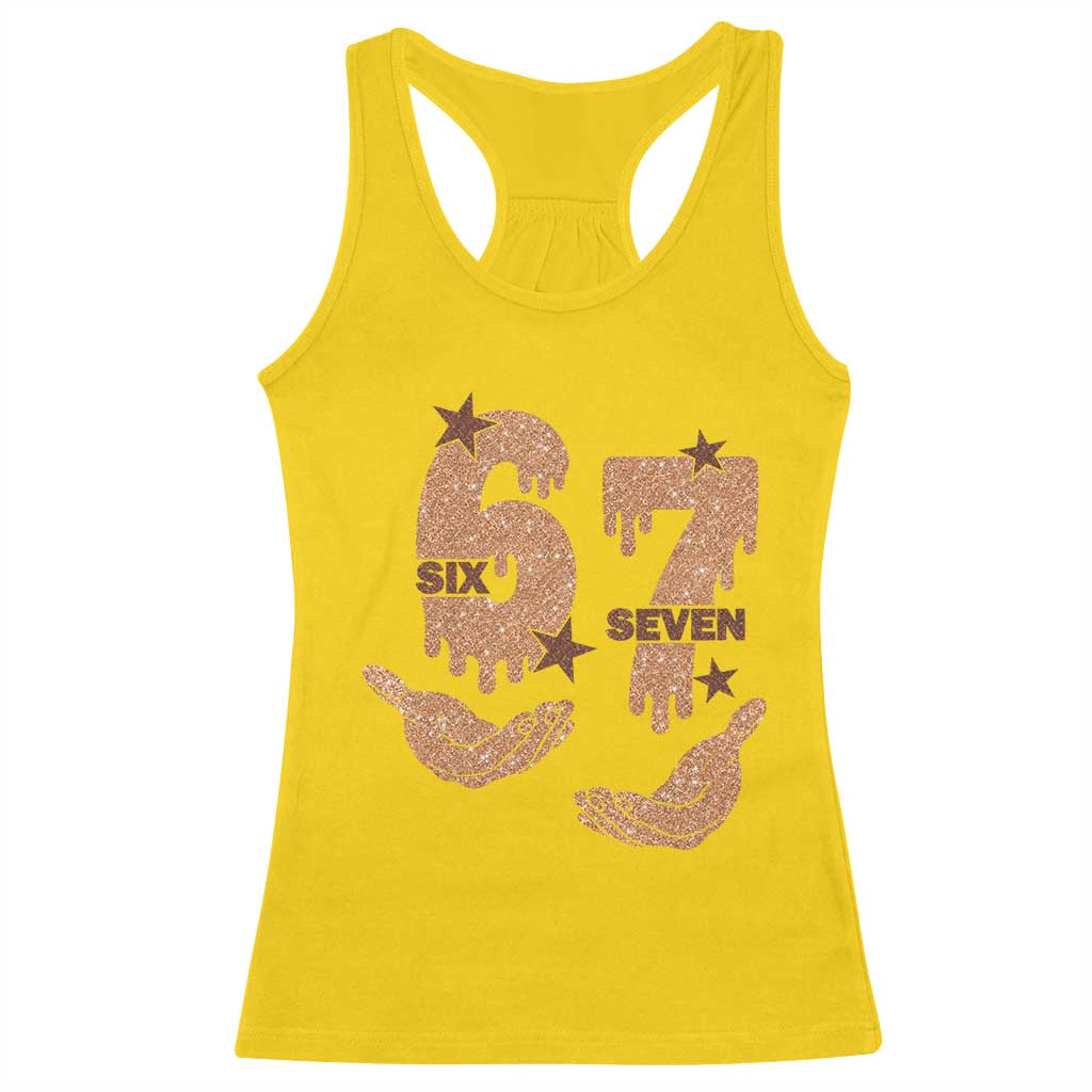 Funny Six Seven Meme Racerback Tank Top Melanin Black History Month Gift - Wonder Print Shop