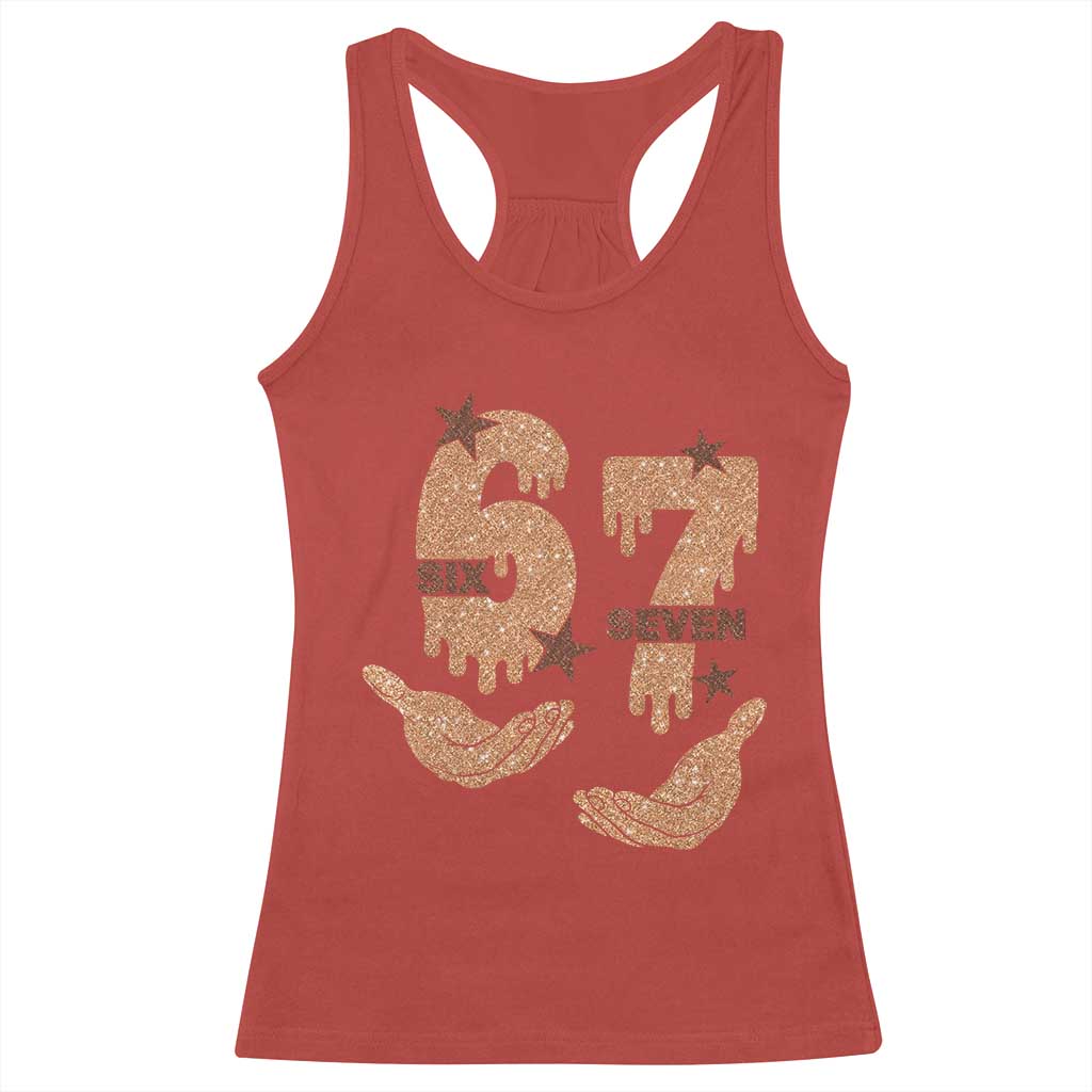 Funny Six Seven Meme Racerback Tank Top Melanin Black History Month Gift - Wonder Print Shop