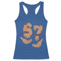 Funny Six Seven Meme Racerback Tank Top Melanin Black History Month Gift - Wonder Print Shop