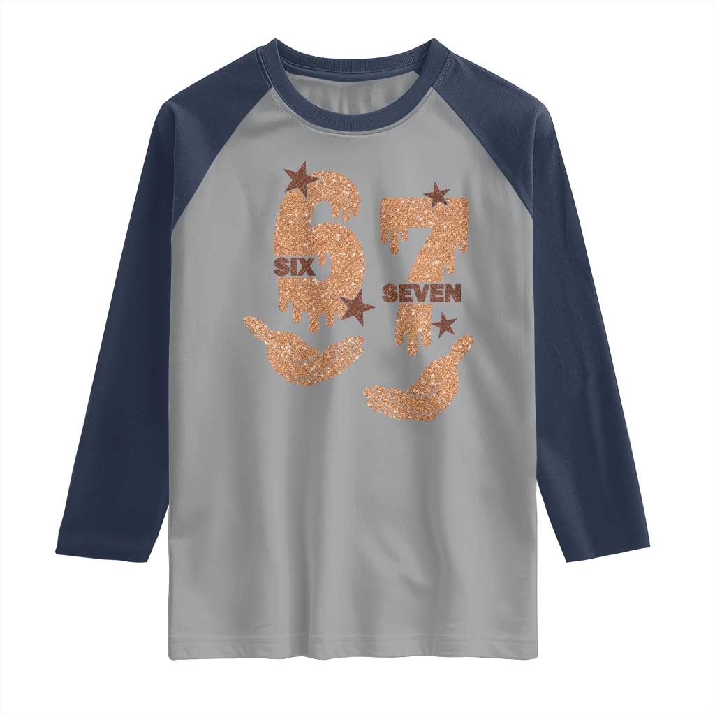 Funny Six Seven Meme Raglan Shirt Melanin Black History Month Gift - Wonder Print Shop