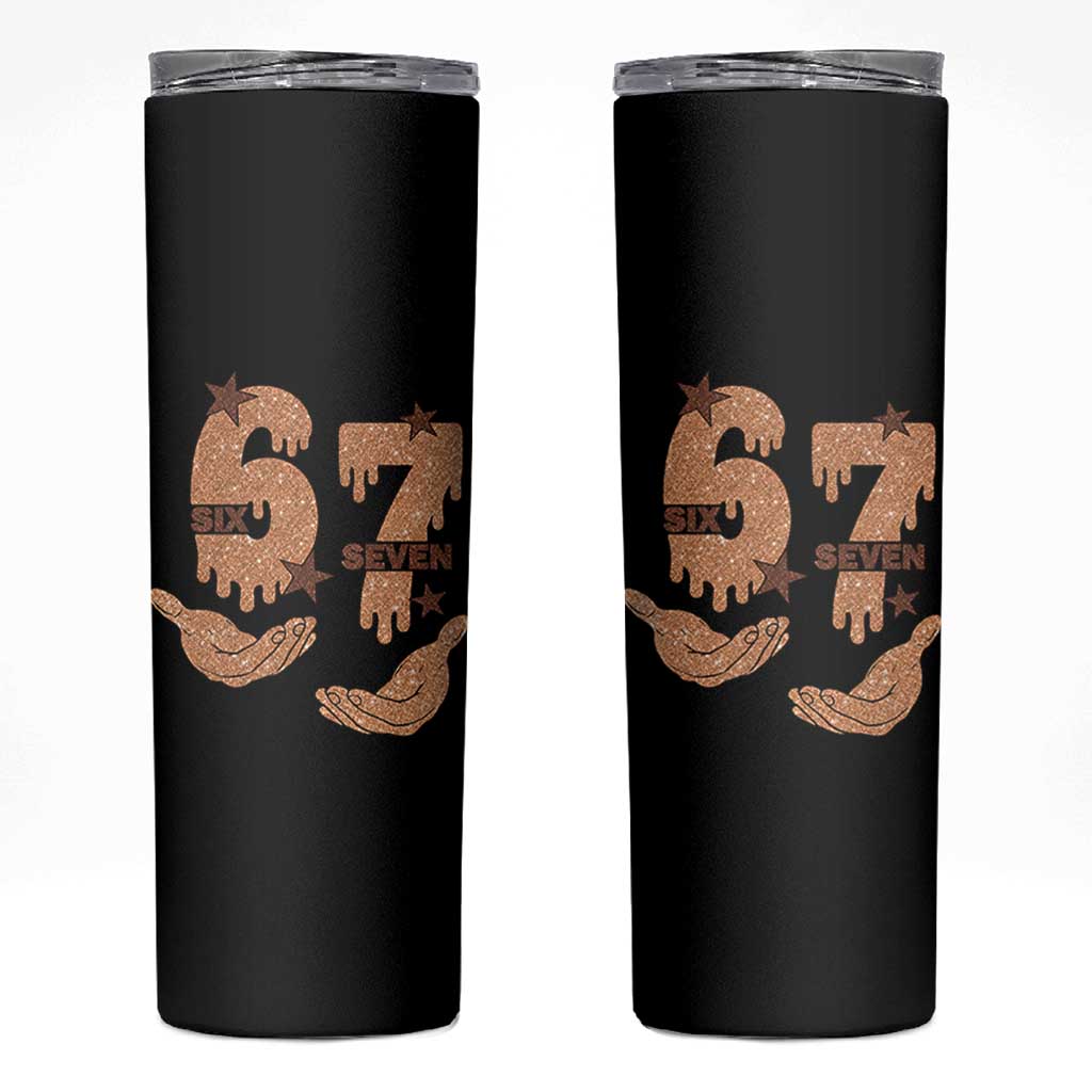 Funny Six Seven Meme Skinny Tumbler Melanin Black History Month Gift - Wonder Print Shop