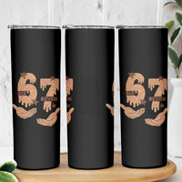 Funny Six Seven Meme Skinny Tumbler Melanin Black History Month Gift - Wonder Print Shop