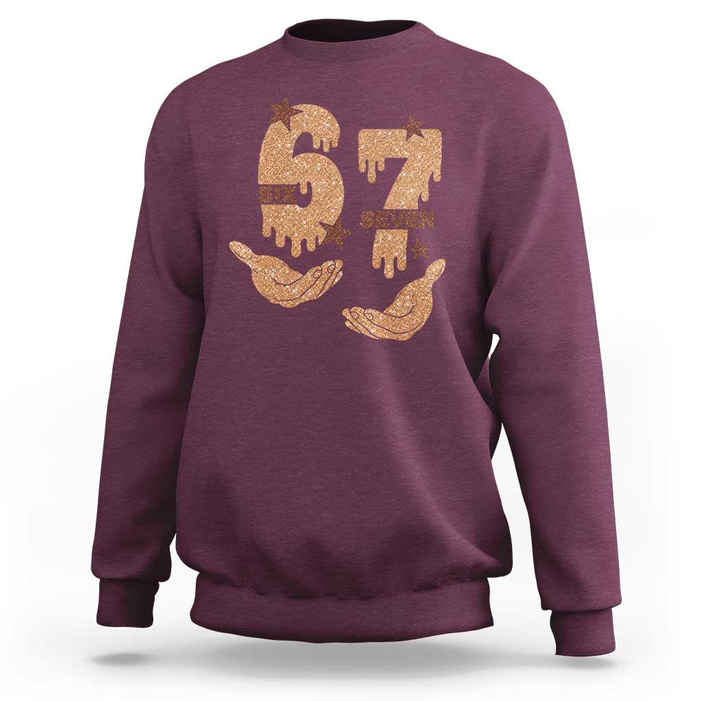 Funny Six Seven Meme Sweatshirt Melanin Black History Month Gift - Wonder Print Shop