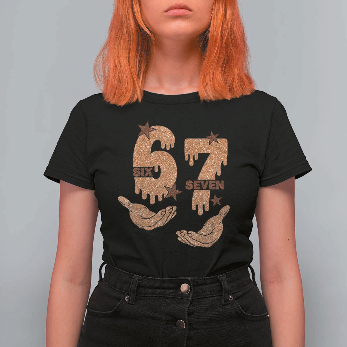 Funny Six Seven Meme T Shirt For Women Melanin Black History Month Gift - Wonder Print Shop