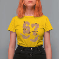 Funny Six Seven Meme T Shirt For Women Melanin Black History Month Gift - Wonder Print Shop
