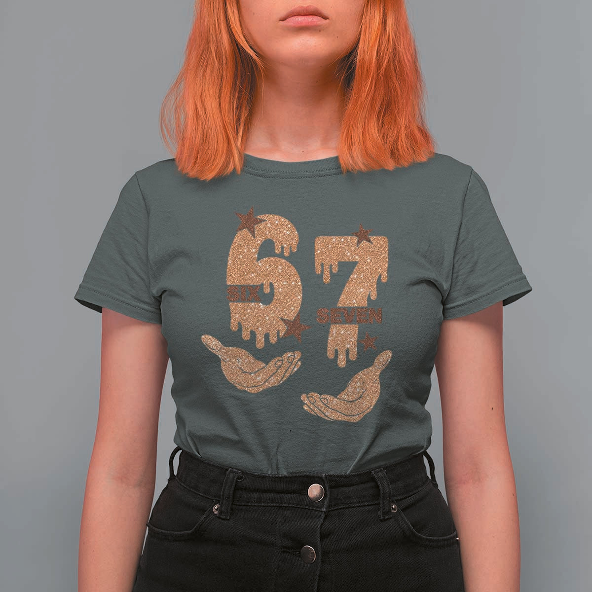 Funny Six Seven Meme T Shirt For Women Melanin Black History Month Gift - Wonder Print Shop