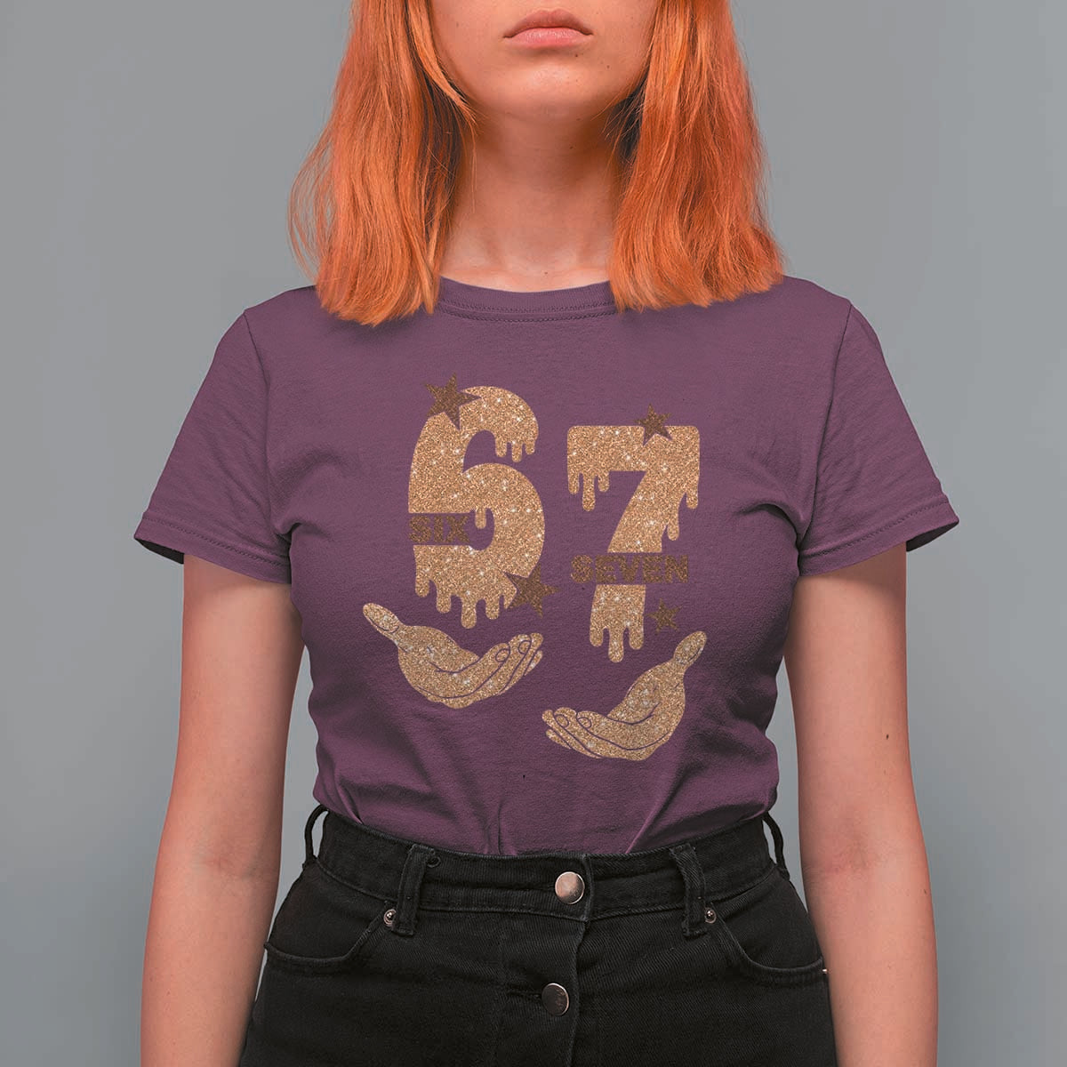 Funny Six Seven Meme T Shirt For Women Melanin Black History Month Gift - Wonder Print Shop