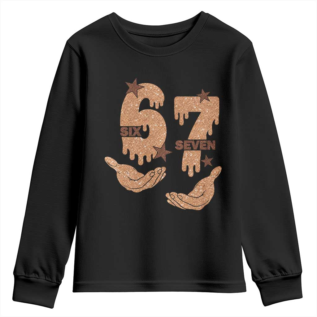Funny Six Seven Meme Youth Sweatshirt Melanin Black History Month Gift - Wonder Print Shop