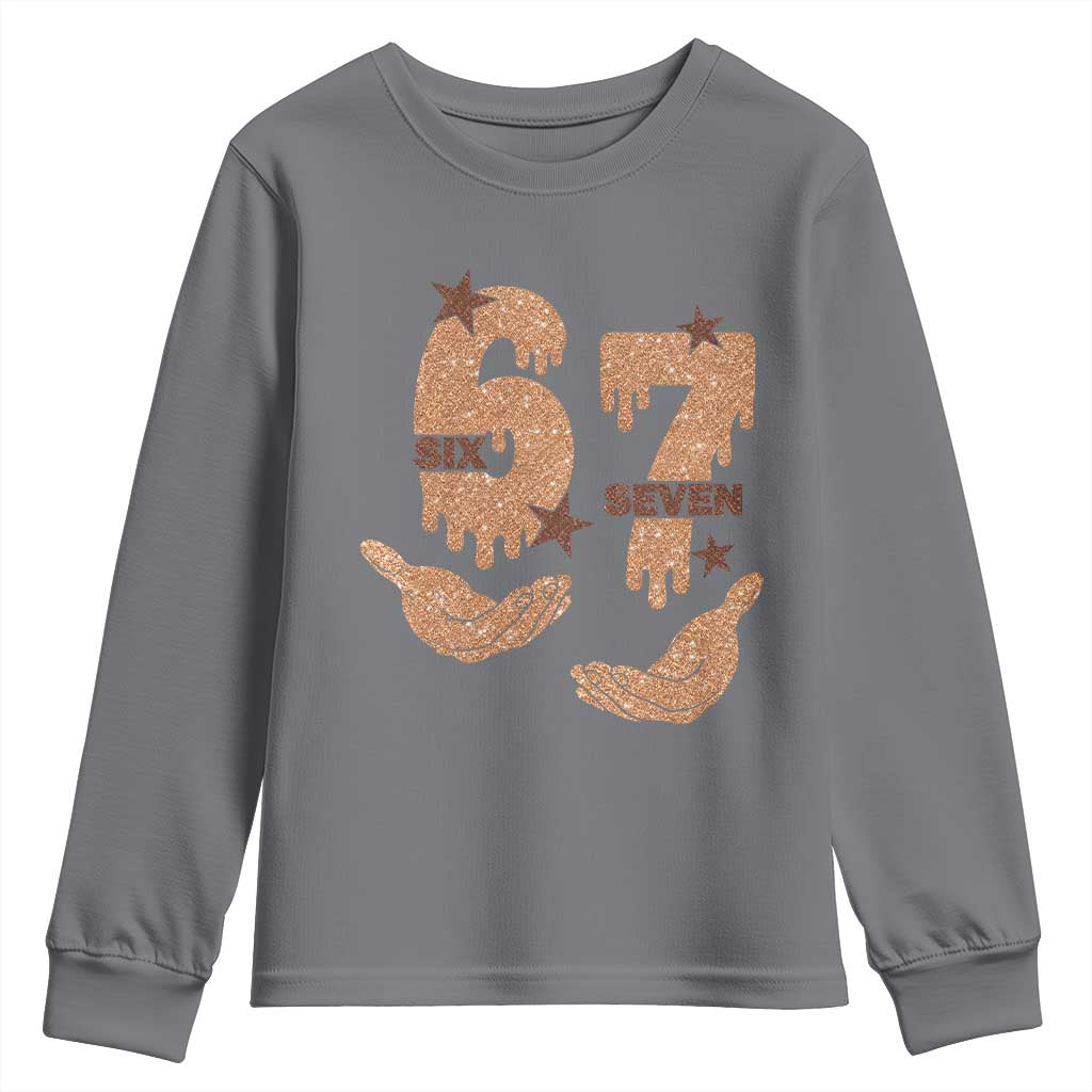 Funny Six Seven Meme Youth Sweatshirt Melanin Black History Month Gift - Wonder Print Shop