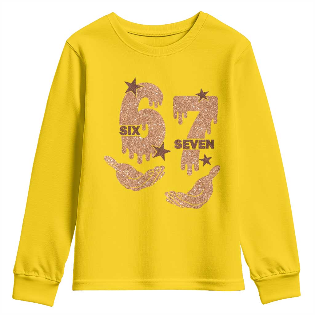 Funny Six Seven Meme Youth Sweatshirt Melanin Black History Month Gift - Wonder Print Shop