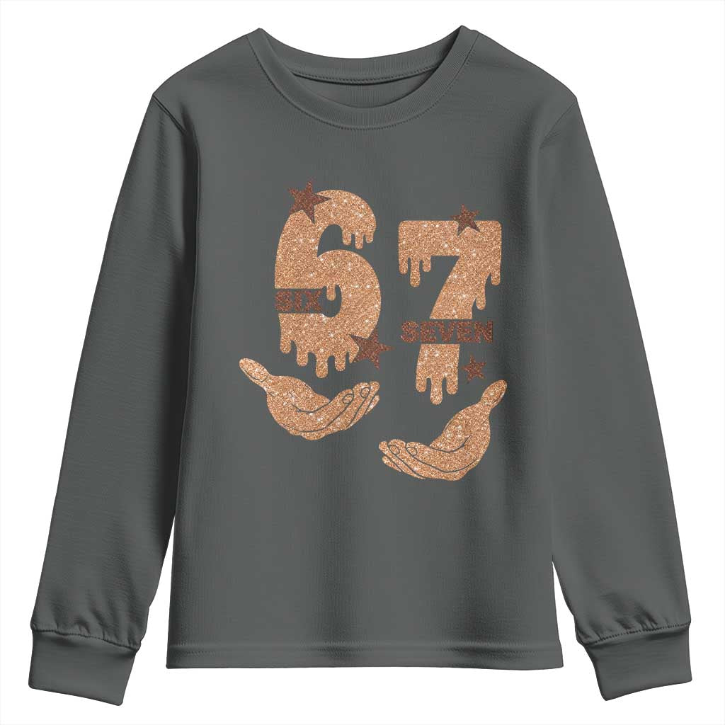 Funny Six Seven Meme Youth Sweatshirt Melanin Black History Month Gift - Wonder Print Shop