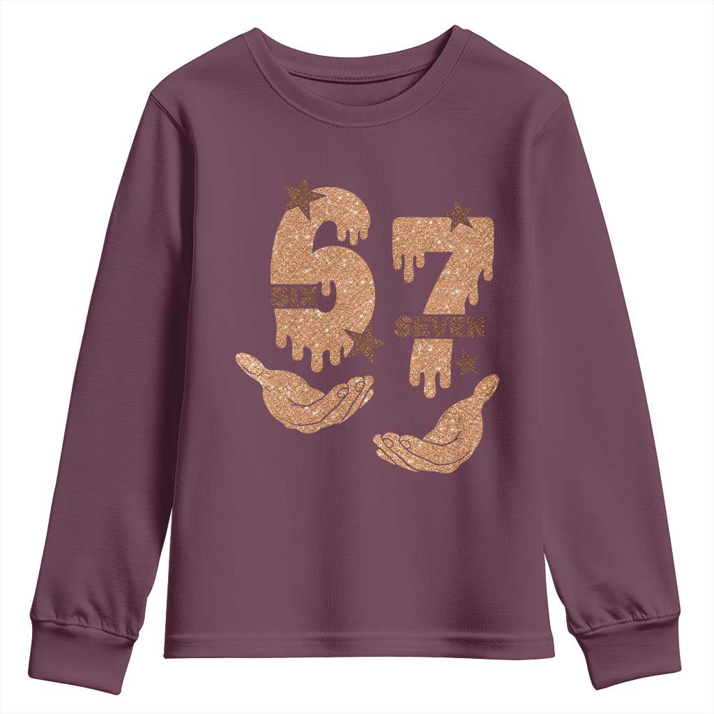 Funny Six Seven Meme Youth Sweatshirt Melanin Black History Month Gift - Wonder Print Shop