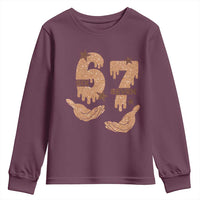 Funny Six Seven Meme Youth Sweatshirt Melanin Black History Month Gift - Wonder Print Shop