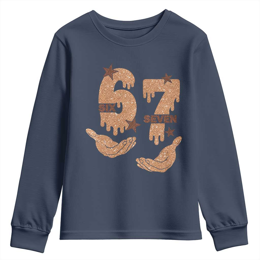 Funny Six Seven Meme Youth Sweatshirt Melanin Black History Month Gift - Wonder Print Shop
