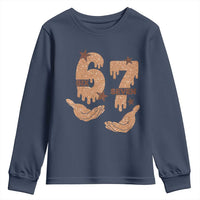 Funny Six Seven Meme Youth Sweatshirt Melanin Black History Month Gift - Wonder Print Shop