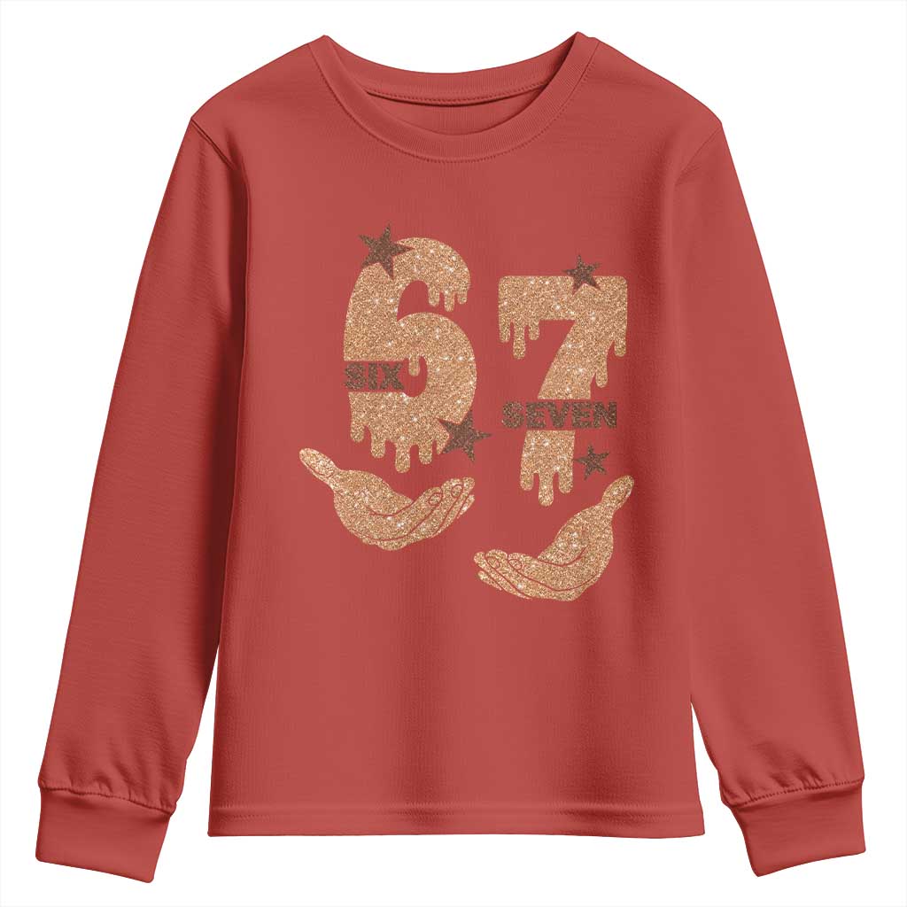 Funny Six Seven Meme Youth Sweatshirt Melanin Black History Month Gift - Wonder Print Shop