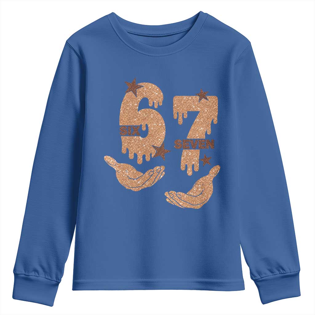 Funny Six Seven Meme Youth Sweatshirt Melanin Black History Month Gift - Wonder Print Shop