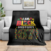 67 Meme Black History Month Throw Blanket African American Pride