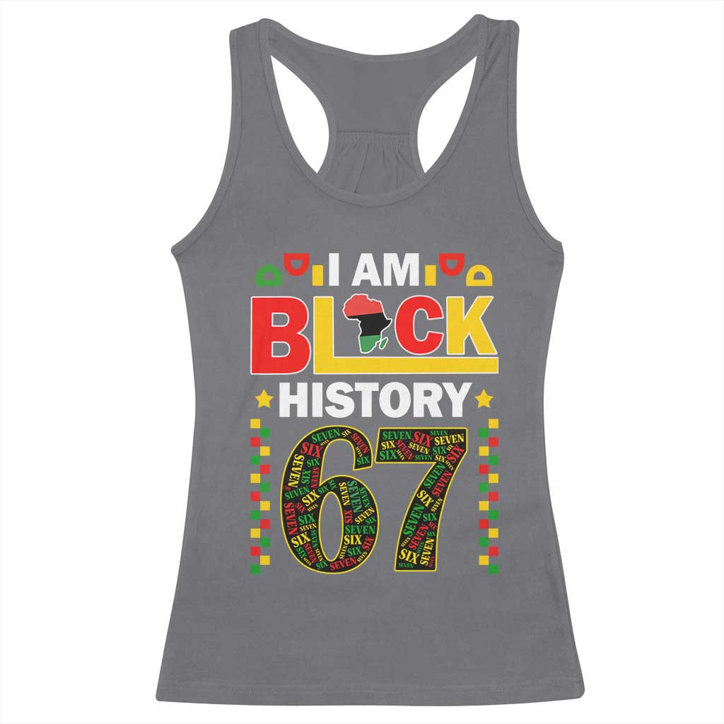 67 Meme Black History Month Racerback Tank Top African American Pride