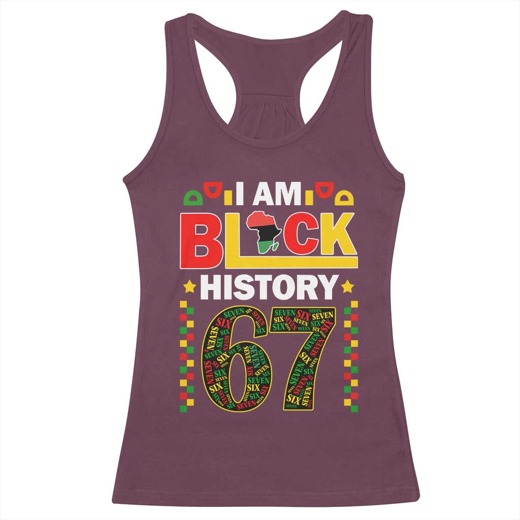 67 Meme Black History Month Racerback Tank Top African American Pride