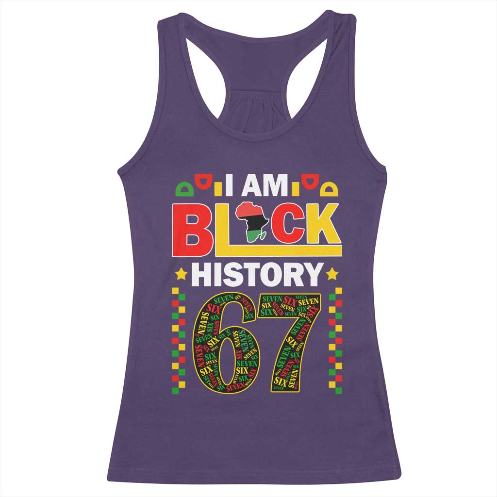 67 Meme Black History Month Racerback Tank Top African American Pride