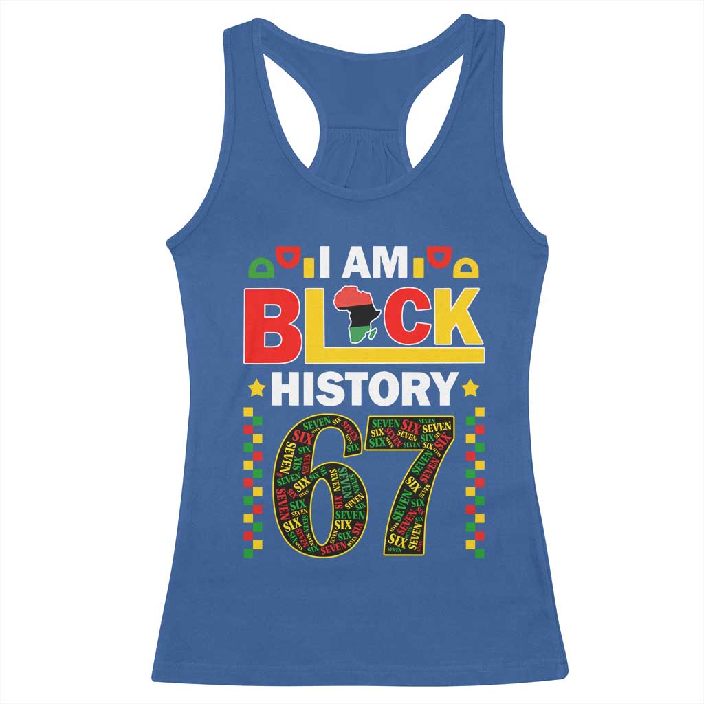 67 Meme Black History Month Racerback Tank Top African American Pride