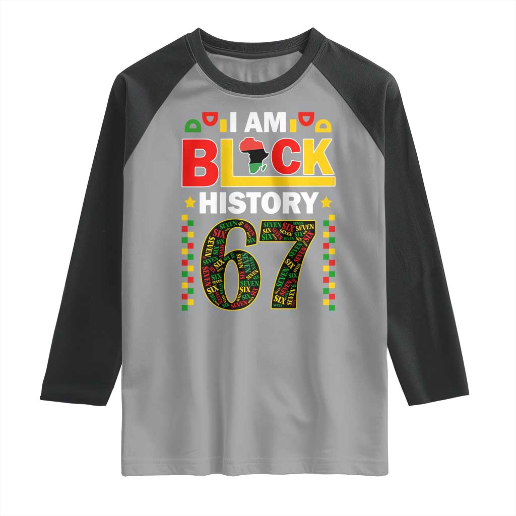 67 Meme Black History Month Raglan Shirt African American Pride